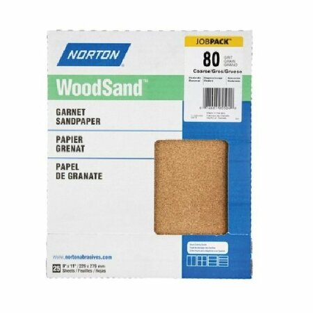 NORTON ABRASIVES - ST. GOBAIN Norton Abrasives St Gobain #48010 9x11 60G Sand Sheet, 3PK 07660748010